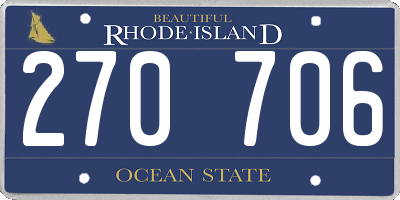 RI license plate 270706
