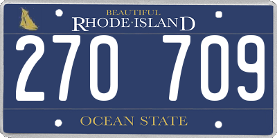 RI license plate 270709