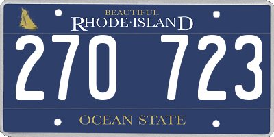 RI license plate 270723