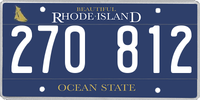 RI license plate 270812