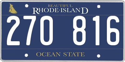 RI license plate 270816