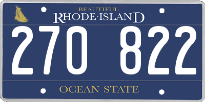 RI license plate 270822