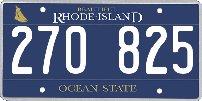 RI license plate 270825