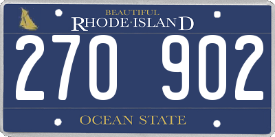 RI license plate 270902