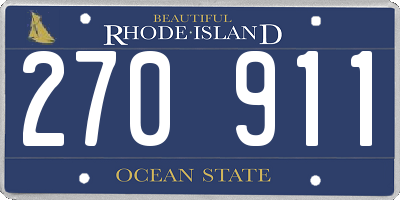 RI license plate 270911