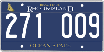 RI license plate 271009