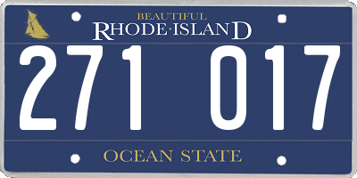 RI license plate 271017