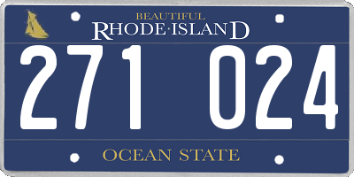 RI license plate 271024
