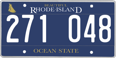 RI license plate 271048