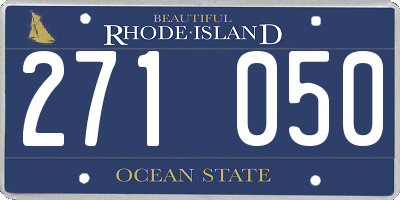 RI license plate 271050