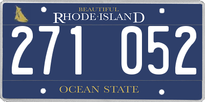 RI license plate 271052