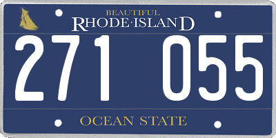 RI license plate 271055