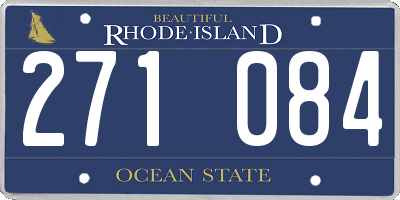 RI license plate 271084