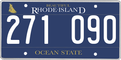 RI license plate 271090