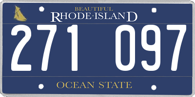 RI license plate 271097