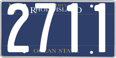 RI license plate 2711