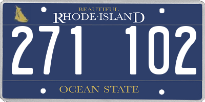 RI license plate 271102