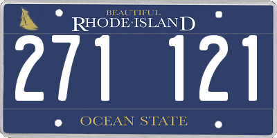 RI license plate 271121