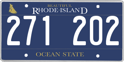 RI license plate 271202