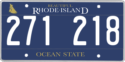RI license plate 271218