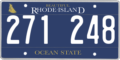 RI license plate 271248