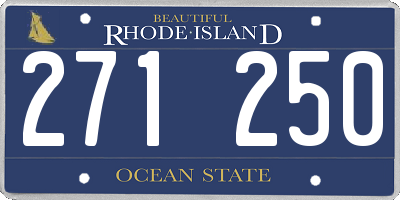 RI license plate 271250