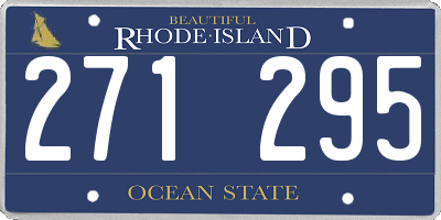 RI license plate 271295