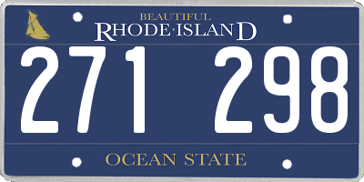 RI license plate 271298