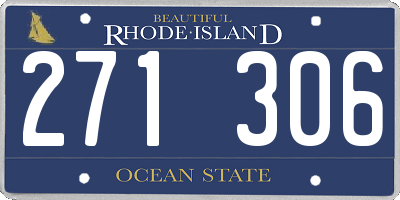 RI license plate 271306