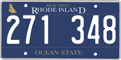 RI license plate 271348