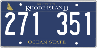 RI license plate 271351
