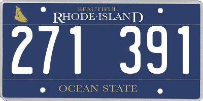 RI license plate 271391