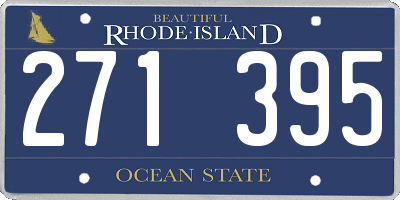 RI license plate 271395