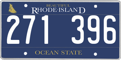 RI license plate 271396