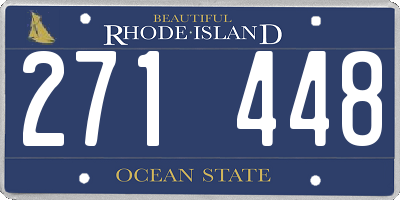 RI license plate 271448