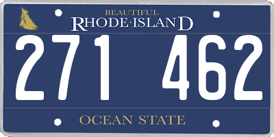 RI license plate 271462