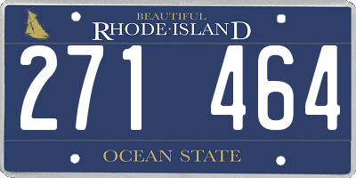 RI license plate 271464