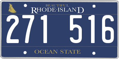 RI license plate 271516