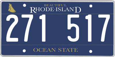 RI license plate 271517