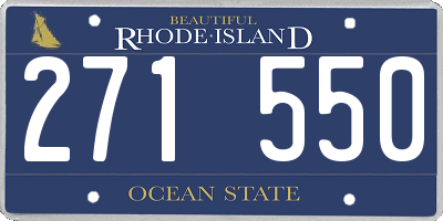 RI license plate 271550