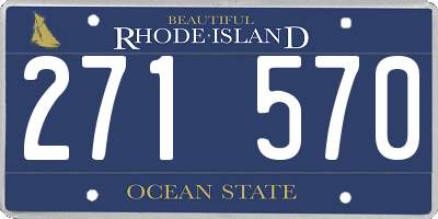 RI license plate 271570