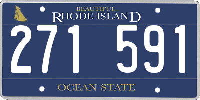 RI license plate 271591