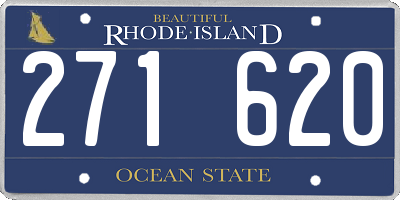 RI license plate 271620