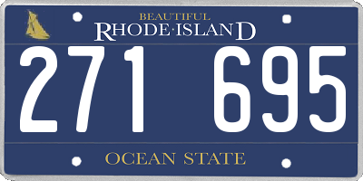 RI license plate 271695