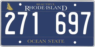 RI license plate 271697
