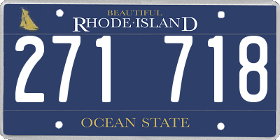 RI license plate 271718