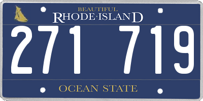 RI license plate 271719