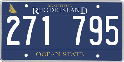 RI license plate 271795