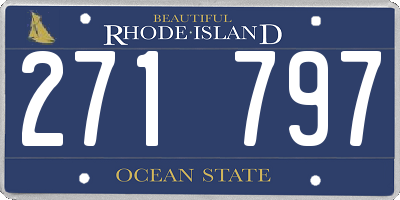 RI license plate 271797