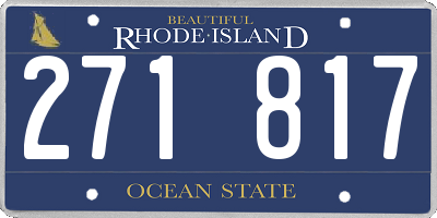 RI license plate 271817
